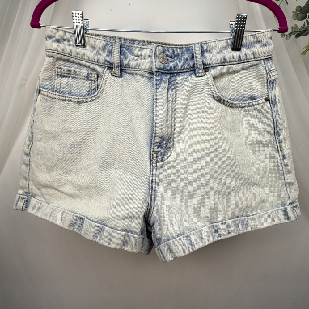 PacSun Mom Shorts Cuffed Denim Jean Shorts High Rise Waist 28